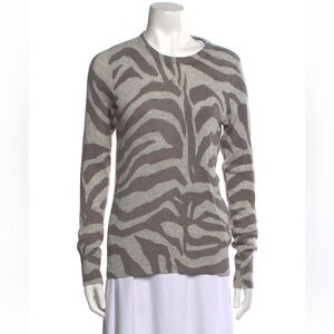 Equipment 100% Cashmere Gray Crewneck Sweater SZ S